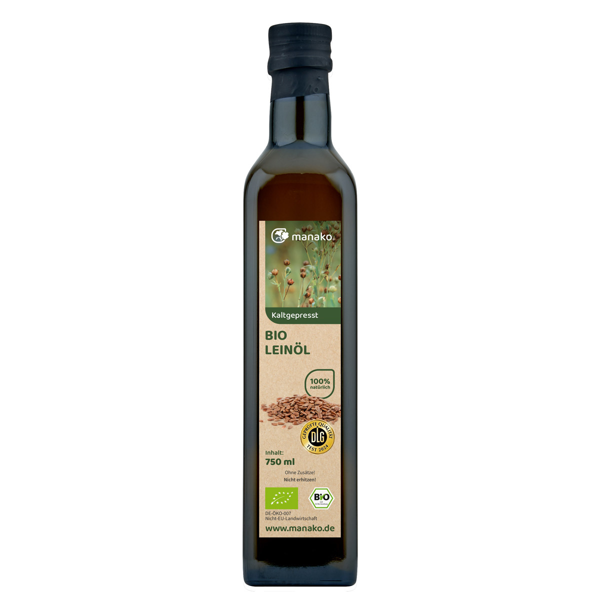 Organic Flaxseed Oil 750 ml