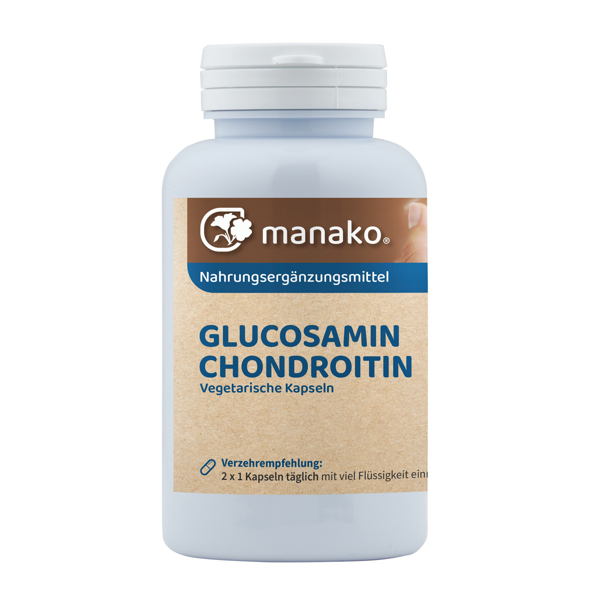 manako Glucosamin und Chondroitin Kapseln, 120 Stück, Dose a 96 g
