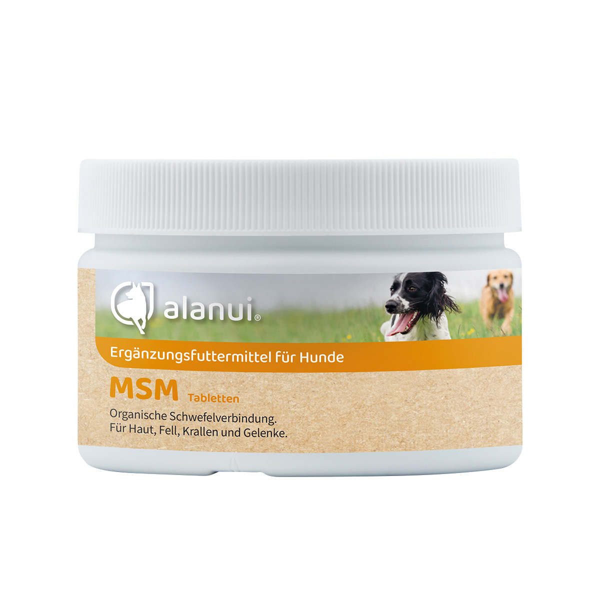 alanui MSM Methylsulfonylmethan Tabletten für Hunde, 150 g Dose
